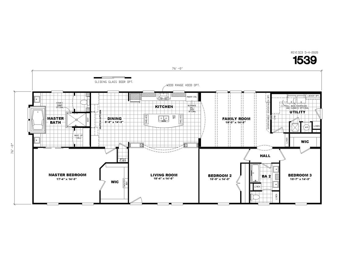 The 1539 JAMESTOWN Floor Plan