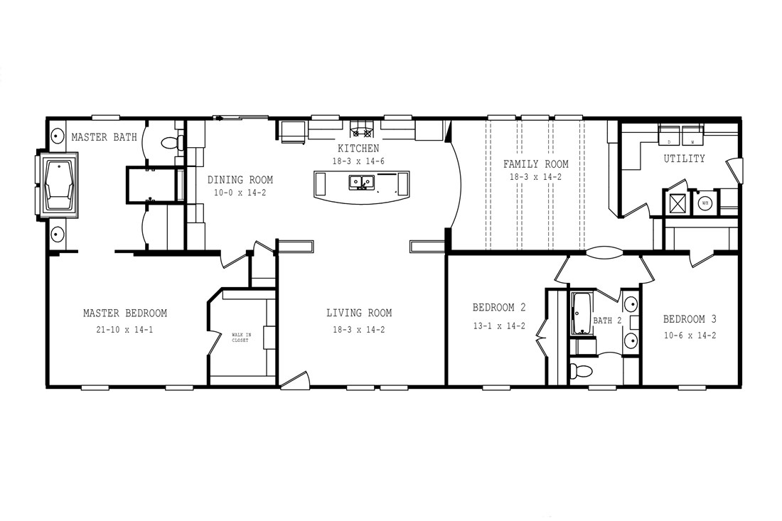 The 1539 JAMESTOWN Floor Plan