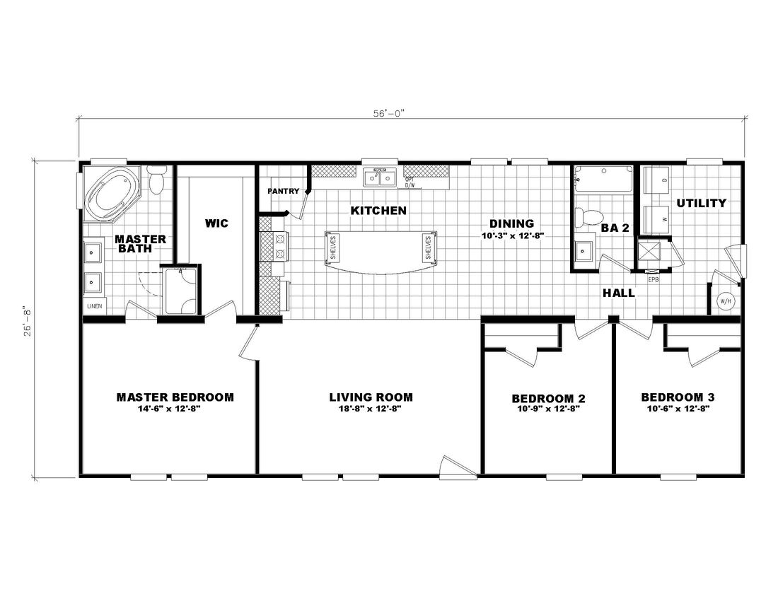 The 3542 JAMESTOWN Floor Plan